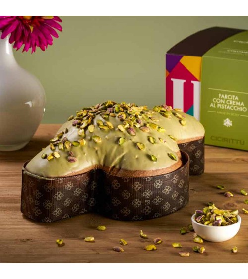 Colomba Artigianale Farcita al Pistacchio 1,2Kg