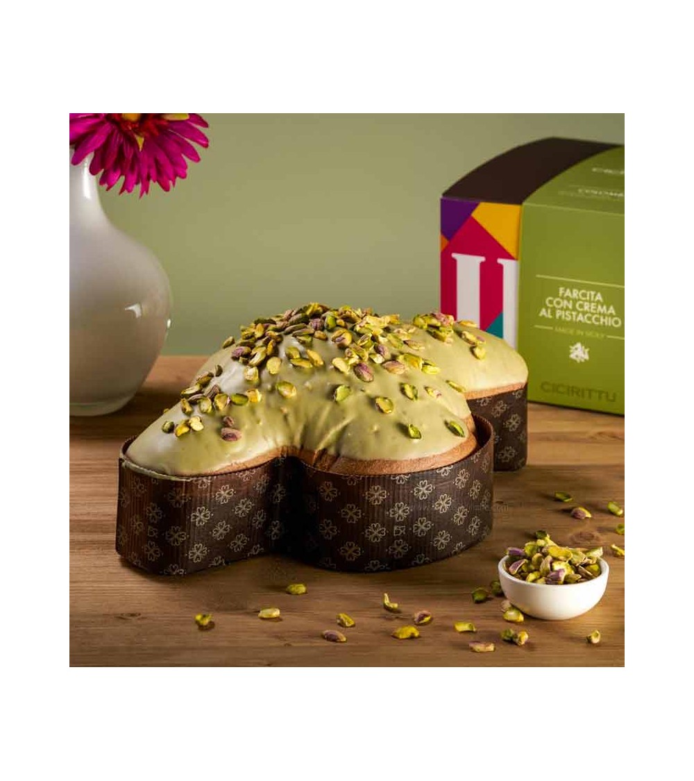 Colomba Artigianale Farcita al Pistacchio 1,2Kg
